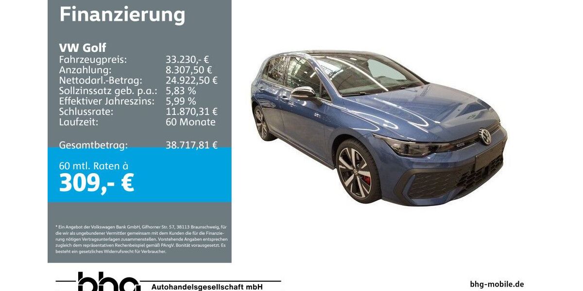 VW Golf 14.327 km 33.230 &euro; Reutlingen 72770